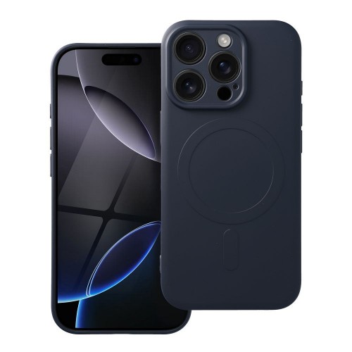 ΘΗΚΗ ΚΙΝ. ΤΗΛ. SILICONE MAG COVER COMPATIBLE WITH MAGSAFE IPHONE 16 PRO BLUE TITANIUM