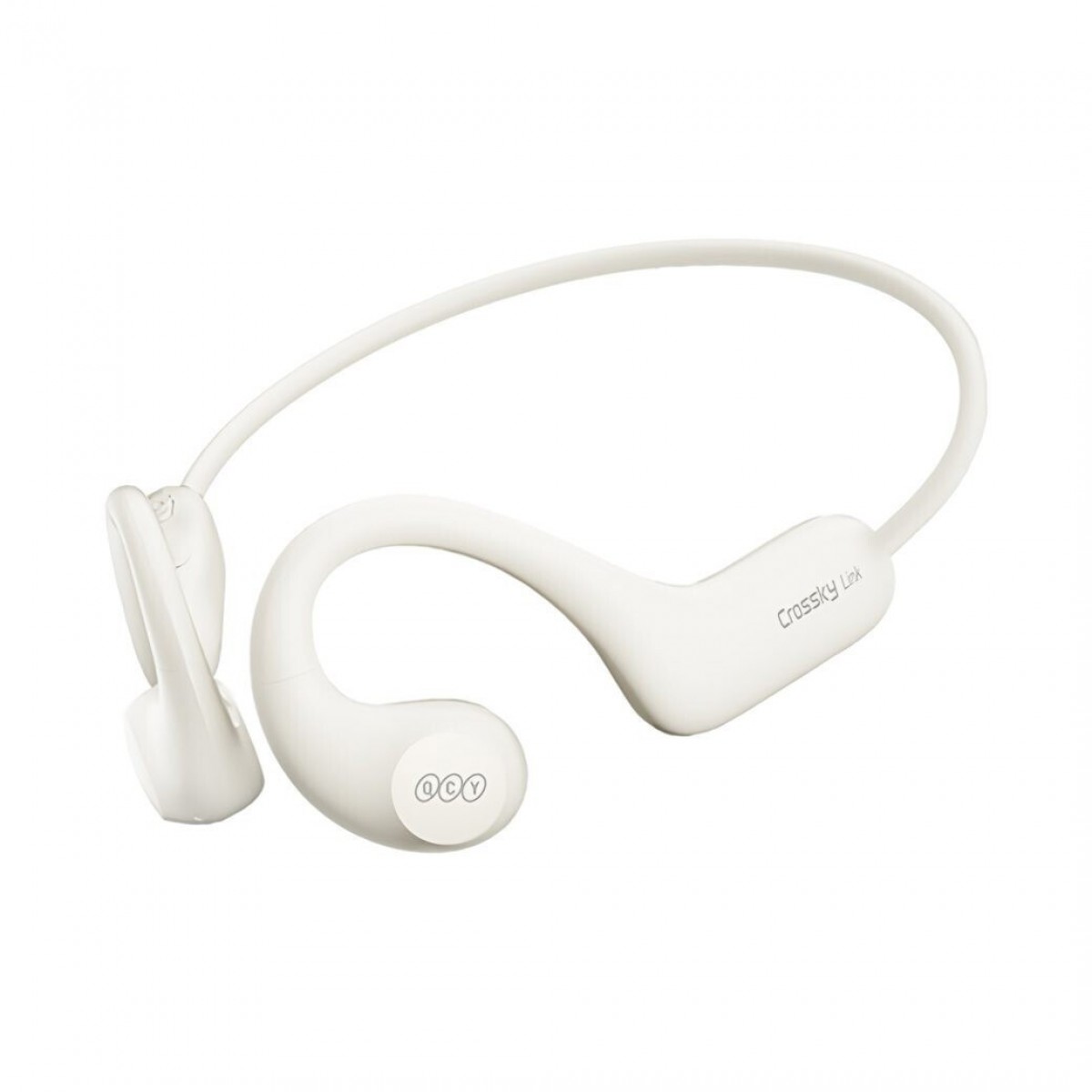 HEADPHONES QCY CROSSKY LINK – WHITE OPEN EAR AIR CONDUCTION SPORTS WATERPROOF IPX6 HEADSET BT 5.3