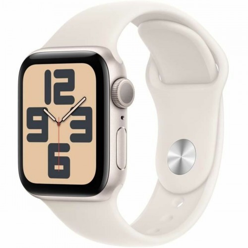 APPLE WATCH SE 2024 40mm STARLIGHT ALUMINIUM STARLIGHT SPORT BAND S/M MXEF3 (ΜΕΤΑΧΕΙΡΙΣΜΕΝΟ)