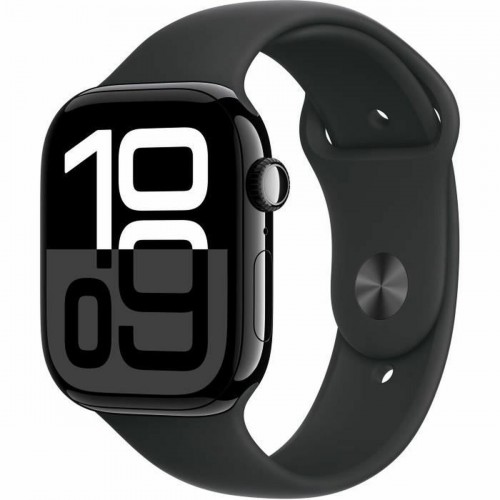 APPLE WATCH 10 46mm GPS JET BLACK WITH BLACK SPORT BAND M/L MWWQ3 EU