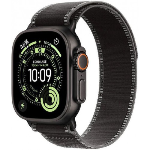 APPLE WATCH ULTRA 3 49mm GPS + CELLULAR TITANIUM TRAIL LOOP L/M BLACK/CHARCOAL MF1H4