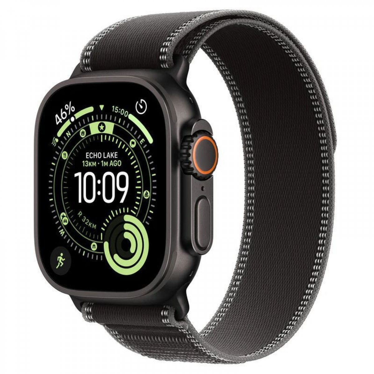 APPLE WATCH ULTRA 3 49mm GPS + CELLULAR TITANIUM TRAIL LOOP S/M BLACK/CHARCOAL MF1D4