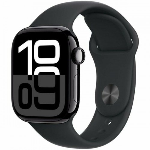 APPLE WATCH 10 42mm GPS JET BLACK WITH BLACK SPORT BAND S/M MWWE3 EU