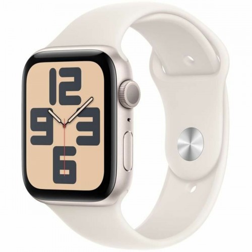 APPLE WATCH SE 2024 44mm STARLIGHT ALUMINIUM STARLIGHT SPORT BAND M/L MXEV3
