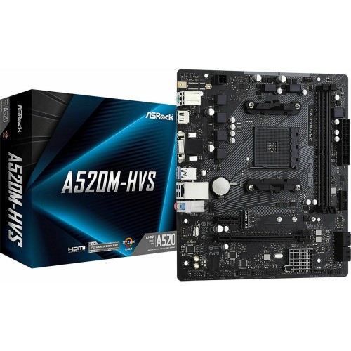 MOTHERBOARD ASROCK A520M-HVS AM4 90-MXBE60-A0UAYZ