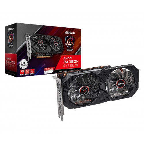 VGA ASROCK RADEON RX6500 4GB PHANTOM GAMING 90-GA3DZZ-00UANF