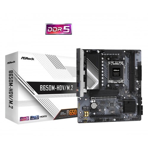 MOTHERBOARD ASROCK B650M-HDV/M.2 AM5 90-MXBLA0-A0UAYZ