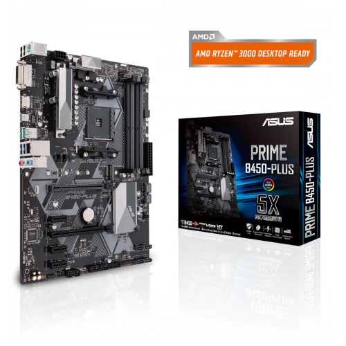 MOTHERBOARD ASUS PRIME B450-PLUS AM4 AMD 90MB0YN0-M0EAY0