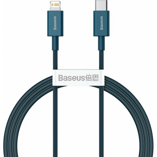 CABLE BASEUS TYPE C TO APPLE LIGHTNING 8-PIN PD20W POWER DELIVERY SUPERIOR SERIES CATLYS-A03 BLUE