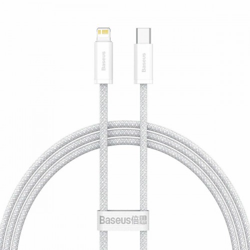 CABLE BASEUS TYPE C TO APPLE LIGHTNING 8-PIN PD20W POWER DELIVERY DYNAMIC SERIES 2m CALD000102 WHITE