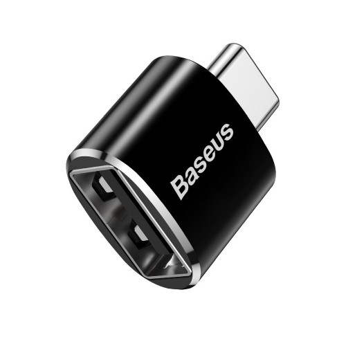 ADAPTER BASEUS OTG USB TO TYPE C 2.4A BLACK (CATOTG-01)