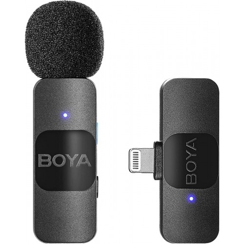 MICROPHONE BOYA WIRELESS LAVALIER LIGHTNING BY-V1 EU