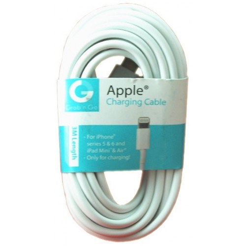 CHARGING CABLE LIGHTNING 2M GNG WHITE - GNG125