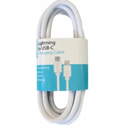 CHARGING CABLE TYPE C TO LIGHTNING 1M GNG WHITE - GNG263