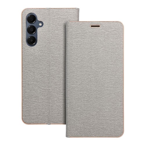 ΘΗΚΗ ΚΙΝ. ΤΗΛ. LUNA BOOK GOLD FOR SAMSUNG A16 5G SILVER