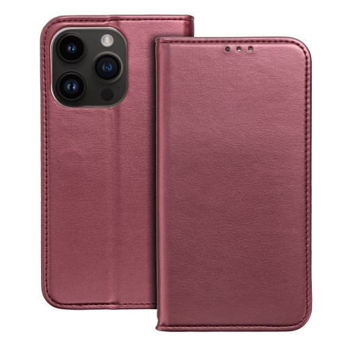 ΘΗΚΗ ΓΙΑ XIAOMI REDMI NOTE 13 PRO PLUS 5G SMART MAGNETO BOOK BURGUNDY