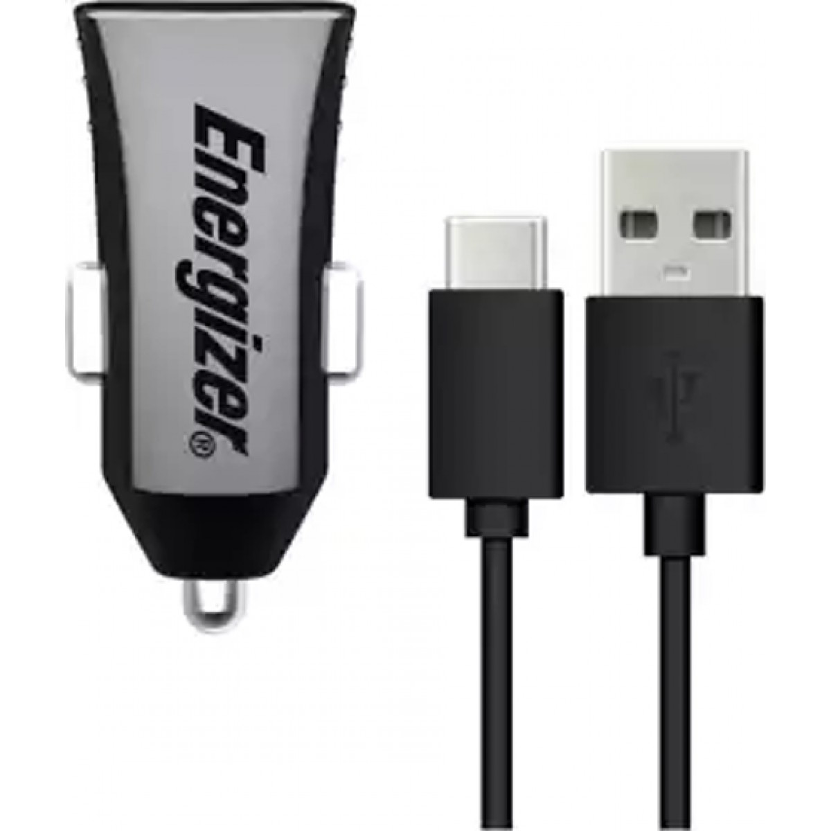 ENERGIZER CAR FAST CHARGER 18W 1 USB-C / 2 USB + USB-C 2.0 CABLE (DC2IPGUCC3)