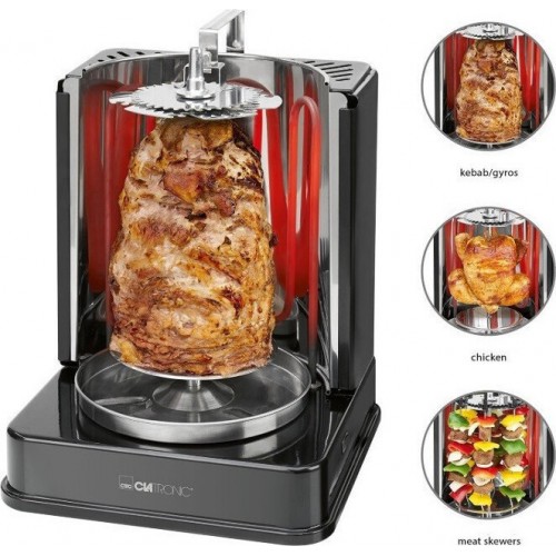 CLATRONIC DVG 3686 ELECTRIC GRILL 1400W BLACK