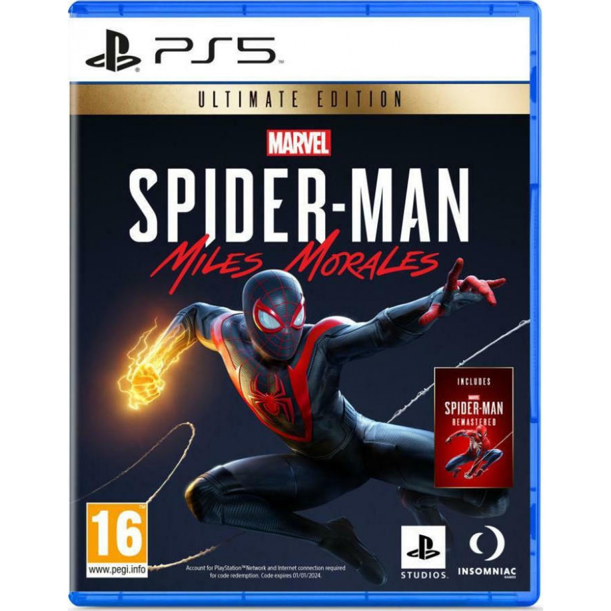 PS5 MARVELS SPIDER-MAN MILES MORALES ULTIMATE EDITION GAME