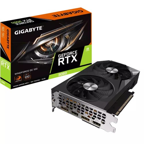 VGA GIGABYTE GEFORCE RTX 3060 12GB WINDFORCE OC 2.0 GV-N3060WF2OC-12GD 2.0