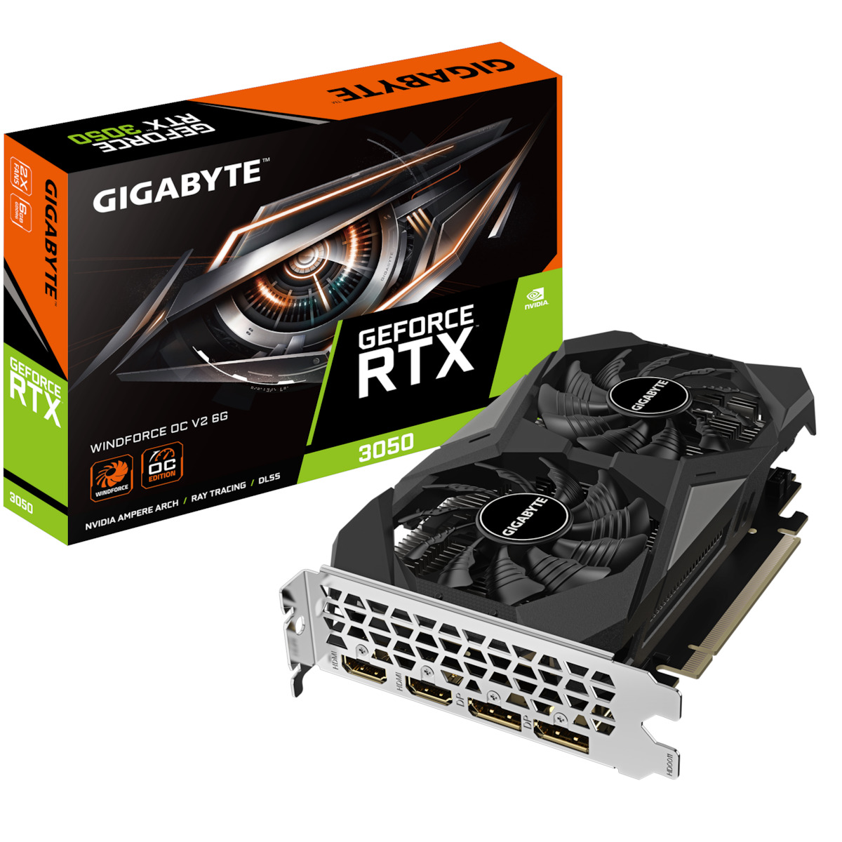 VGA GIGABYTE GEFORCE RTX 3050 6GB GDDR6 WINDFORCE OC V2
