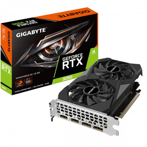 VGA GIGABYTE GEFORCE RTX 3050 6GB GDDR6 WINDFORCE OC V2