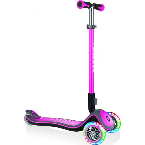 GLOBBER ELITE DELUXE LIGHTS SCOOTER PINK