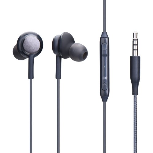 WIRED EARPHONES STEREO PERFECT JACK 3.5mm BLACK