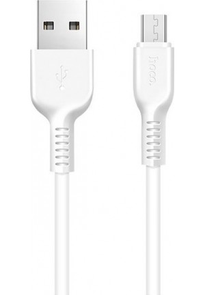 CABLE HOCO EASY CHARGING USB - MICROUSB X13 1m WHITE HC-X13MWH