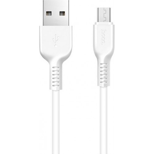 CABLE HOCO EASY CHARGING USB - MICROUSB X13 1m WHITE HC-X13MWH