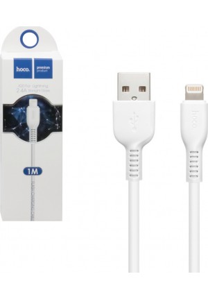 CABLE HOCO FLASH CHARGING DATA CABLE LIGHTNING 8-PIN X20 1m WHITE