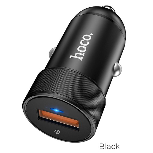 CAR CHARGER HOCO USB QC3.0 4A 18W FULLY POWER Z32A BLACK
