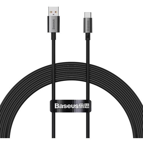 CABLE BASEUS USB A TO TYPE C PD 100W 2m BLACK P10320102114-02