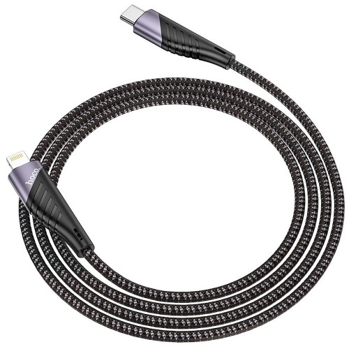 CABLE HOCO CABLE TYPE C TO LIGHTNING 8-PIN POWER DELIVERY PD20W 3A FREEWAY U95 1.2m BLACK