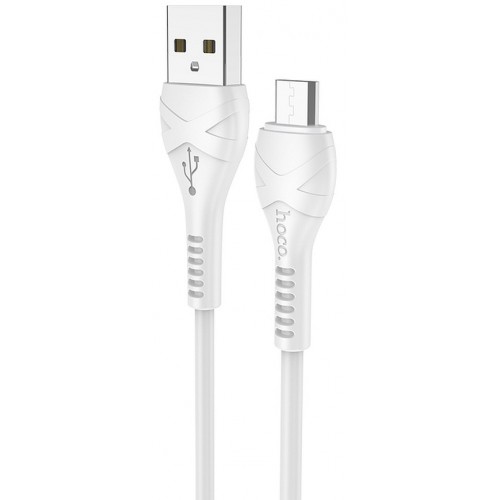 CABLE HOCO COOL POWER CHARGING DATA CABLE MICRO 1m WHITE X37