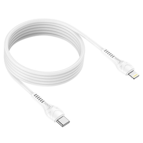CABLE HOCO CABLE TYPE C TO LIGHTNING 8-PIN POWER DELIVERY FAST CHARGE PD20W 3A X55 WHITE