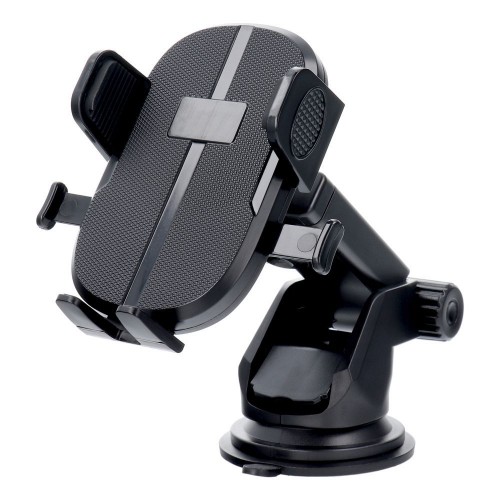 CAR HOLDER PHONE FOR WINDSHIELD  / CENTER CONSOLE GRAVITY XK024 (ADJUSTABLE HANDLE ARM) BLACK