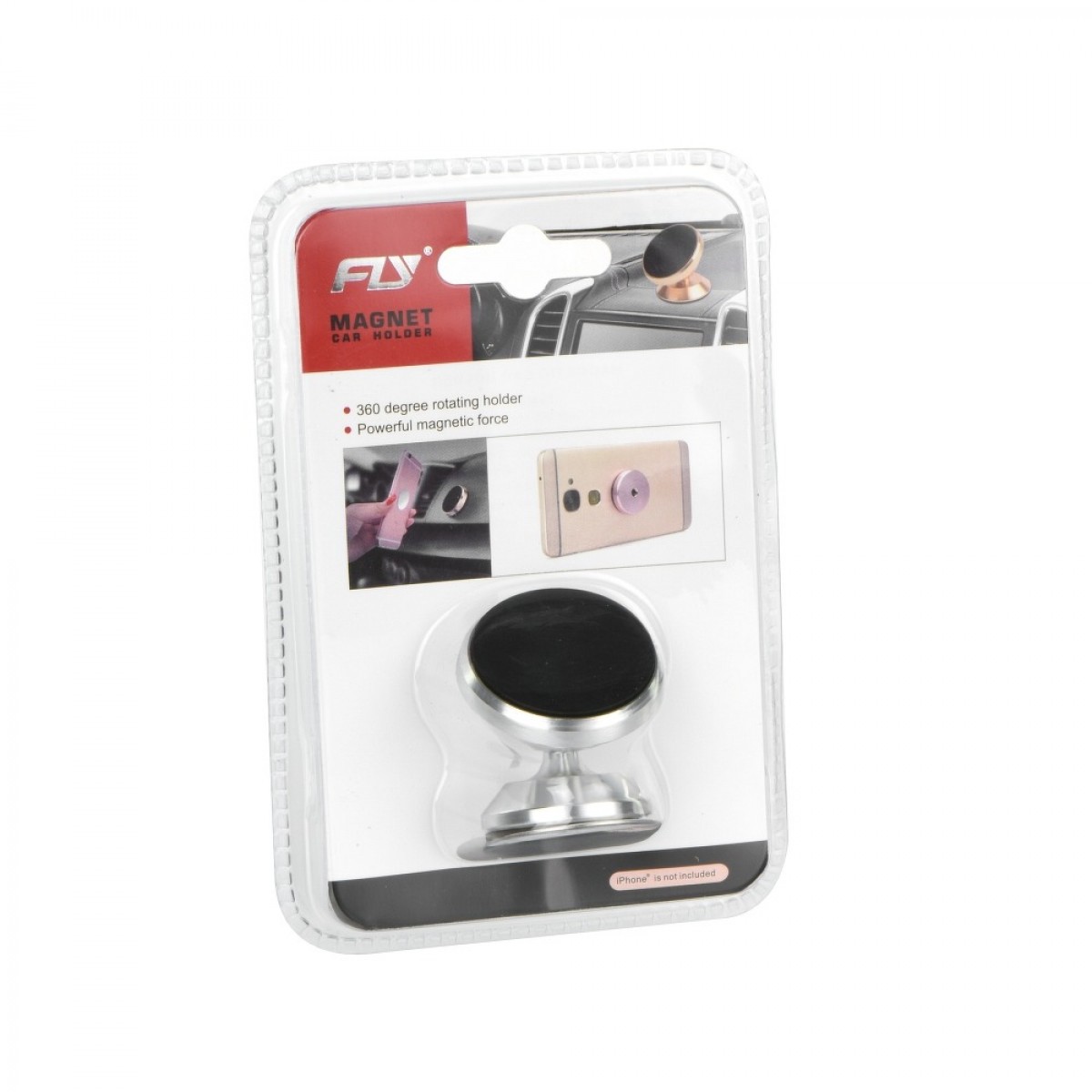 CAR HOLDER FOR SMARTPHONE 360 C1557A SILVER
