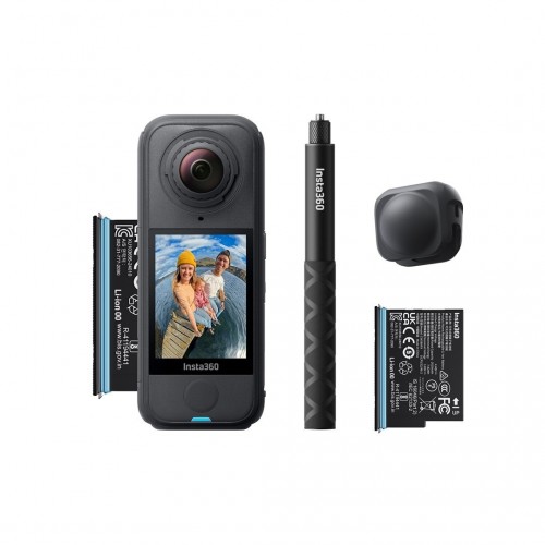 INSTA360 X4 WATERPROOF 360 AIR ACTION CAMERA 8K WIFI BUNDLE BLACK EU CINSAAFA/SE03