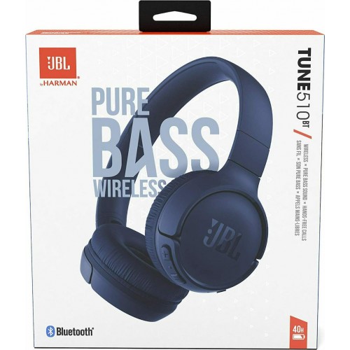 JBL TUNE 510BT BLUETOOTH HEADPHONES BLUE