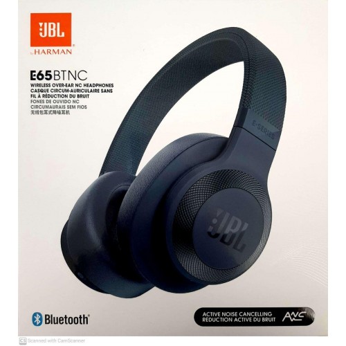 JBL E65BTNC BLUETOOTH HEADPHONES BLUE