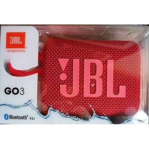 JBL GO 3 BLUETOOTH SPEAKER RED EU