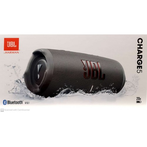 JBL CHARGE 5 BLUETOOTH WIRELESS SPEAKER GREY