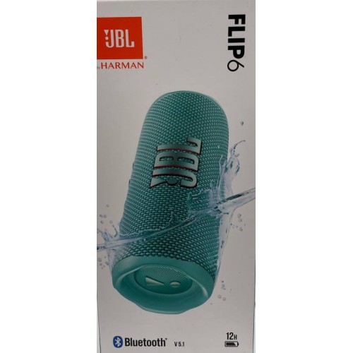 JBL FLIP 6 PORTABLE BLUETOOTH SPEAKER TEAL EU JBLFLIP6TEAL