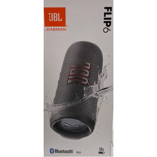 JBL FLIP 6 PORTABLE BLUETOOTH SPEAKER GREY EU JBLFLIP6GREY