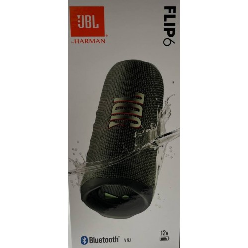 JBL FLIP 6 PORTABLE BLUETOOTH SPEAKER GREEN EU JBLFLIP6GREN