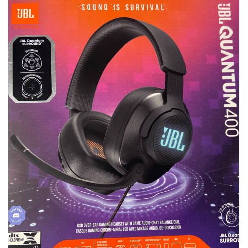 HEADSET JBL QUANTUM 400 GAMING BLACK EU