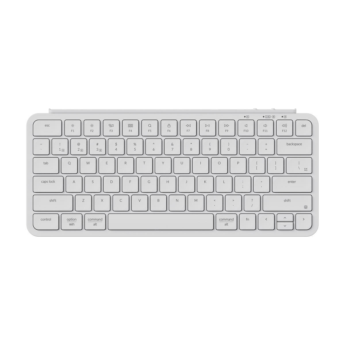 KEYBOARD KEYCHRON B1 PRO B1P-K8 ULTRASLIM MINI WIRELESS BT WHITE US LAY