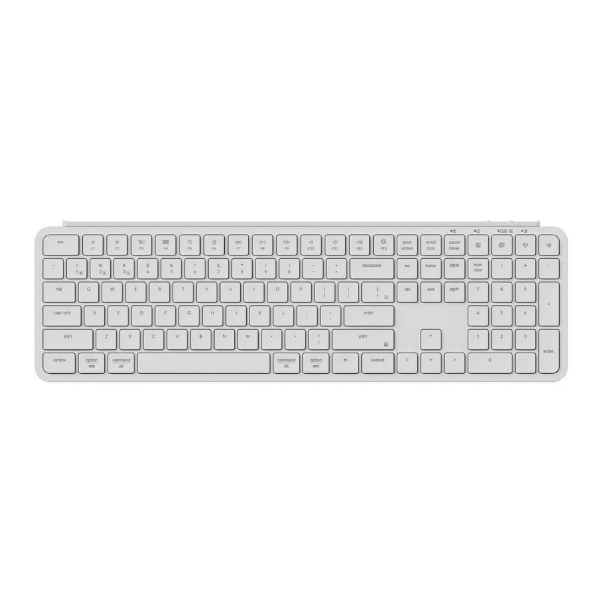 KEYBOARD KEYCHRON B6 PRO B6P-K8 ULTRASLIM WIRELESS BT WHITE US LAY