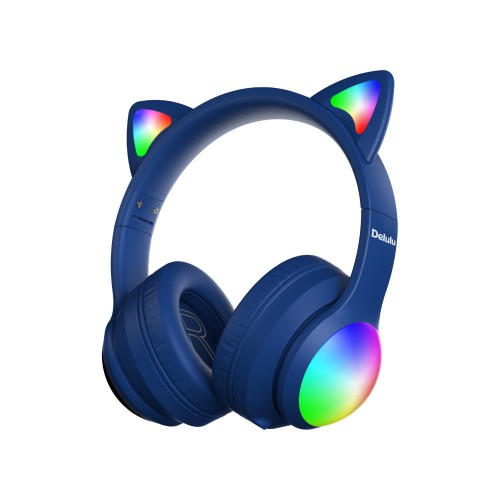 HEADPHONES KIDDOBOO DELULU BLUETOOTH DISCO BLUE KBMS632BLU